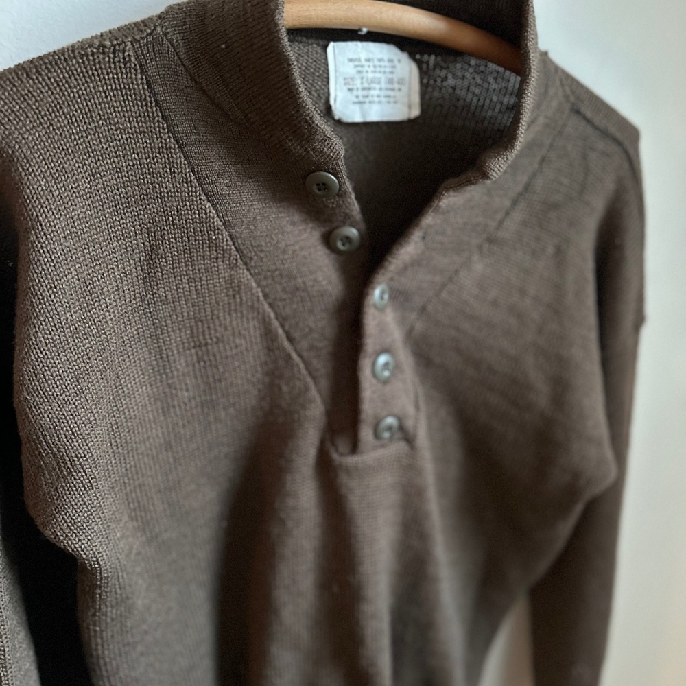 Vintage brown military shirt (size l)